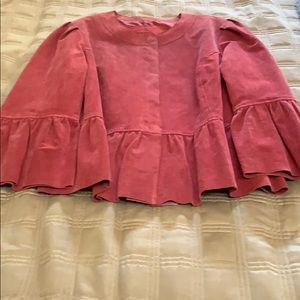 Hot Pink Suede Jacket